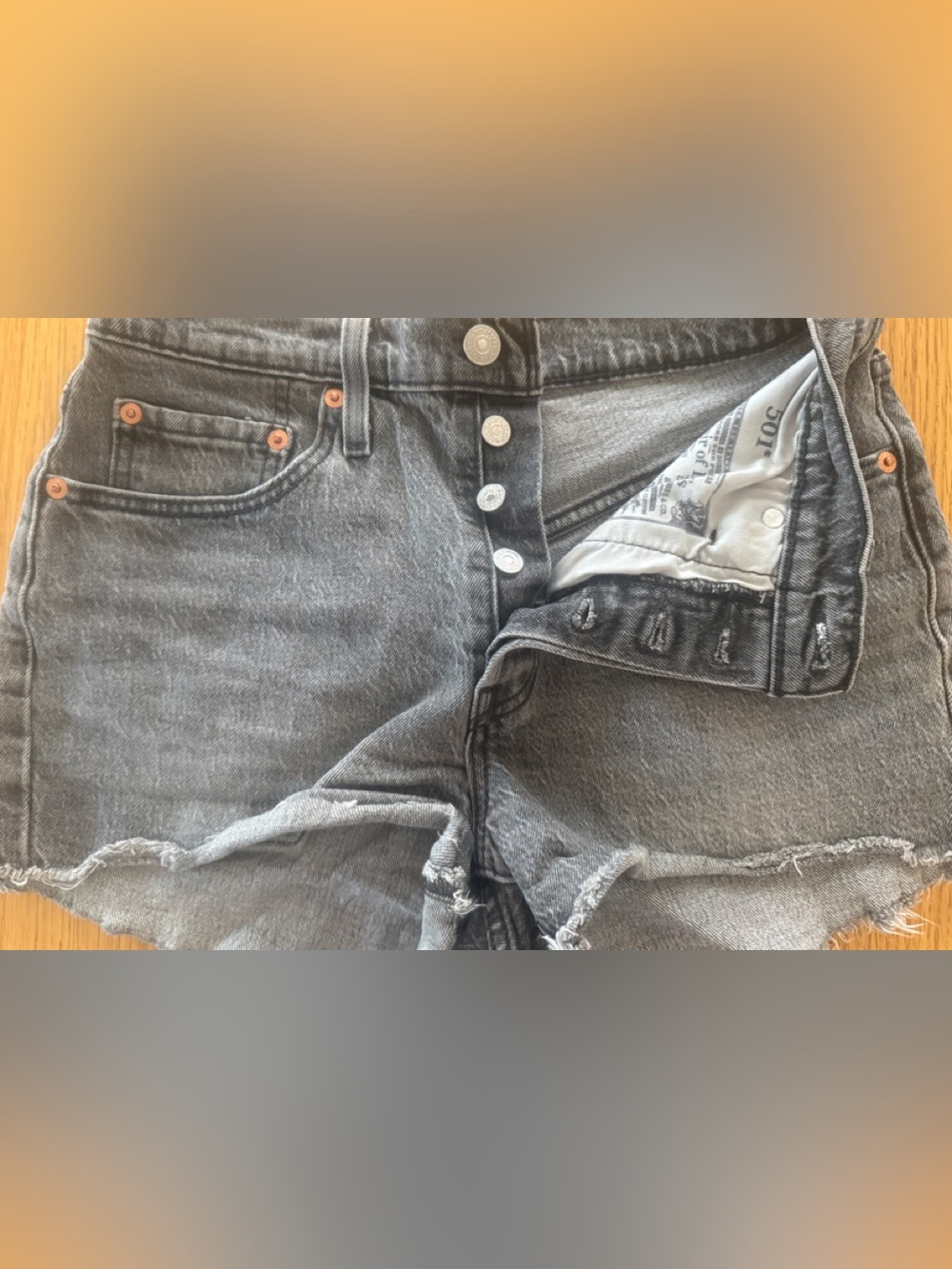 Levi’s 501 Jean shorts with button fly